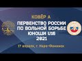 Первенство России по вольной борьбе 2021. Юноши U16