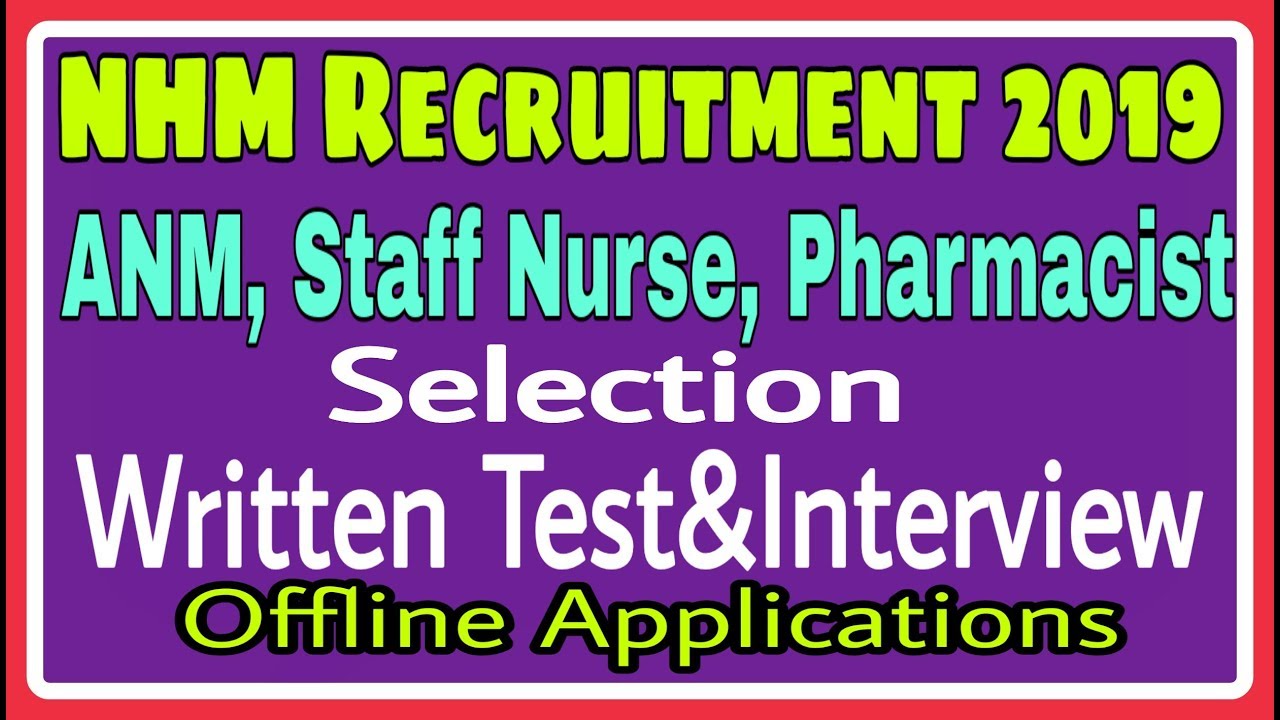 NHM Jhajjar ANM, Staff Nurse & Pharmacist Vacancy 2019 || Nursing Trends