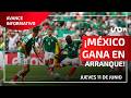 México debuta con triunfo en el torneo de futbol; CDMX vive la fiesta en Día 1