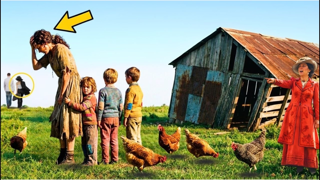 Era la VIUDA MÁS MISERABLE del pueblo    La dejaron sola con CINCO GALLINAS y TRES HIJOS…