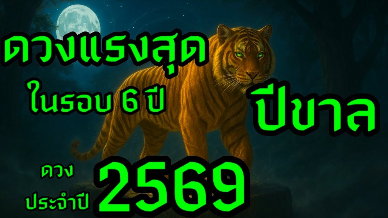 ปีขาล 2569 เสือลุก! ฟ้าเปิดทาง ดวงแรงสุดในรอบ 6 ปี | มหาเฮงทีวี #ดวงการเงิน #ดูดวง #ดวงความรัก #2569