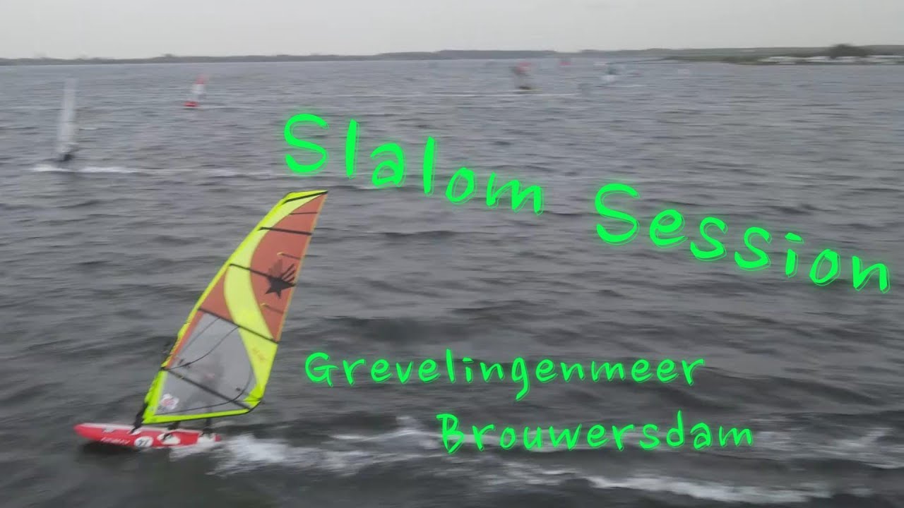 #Windsurfen :  Grevelingenmeer - Brouwersdam | Slalom Taining in #Holland im November