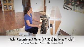 Violin Concerto in A Minor (Vivaldi) - Advanced Piano Sheet Music
