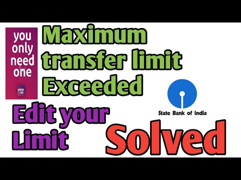 Yono Transaction Limit