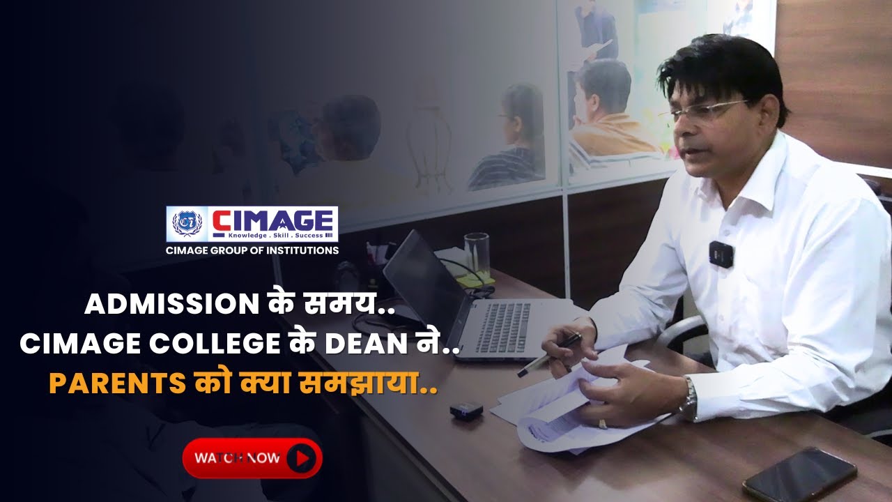 CIMAGE Dean's Important Message to Parents at Admission Time