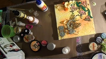 Mixed Media Fairy Canvas Part 2