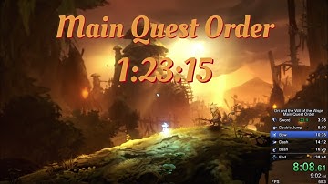 Ori WotW Speedrun - Main Quest Order 1:23:15 (Without loads)