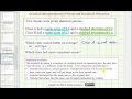 Ex: Interpret the Mean and Standard Deviation of Two Data Sets