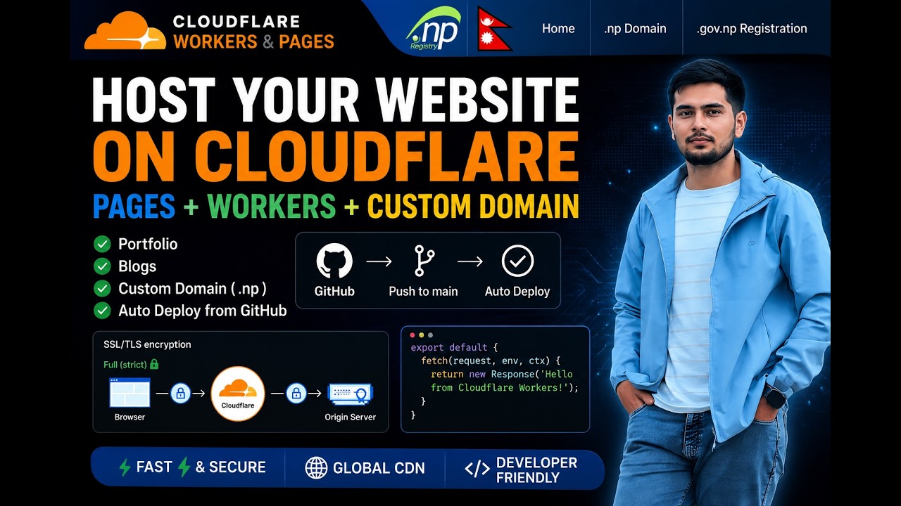 Host Any Website FREE on Cloudflare Pages + Workers | Custom Domain ...