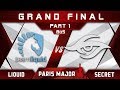 Liquid vs Secret Grand Final MDL Disneyland Paris Major 2019 Highlights Dota 2 - [Part 1]