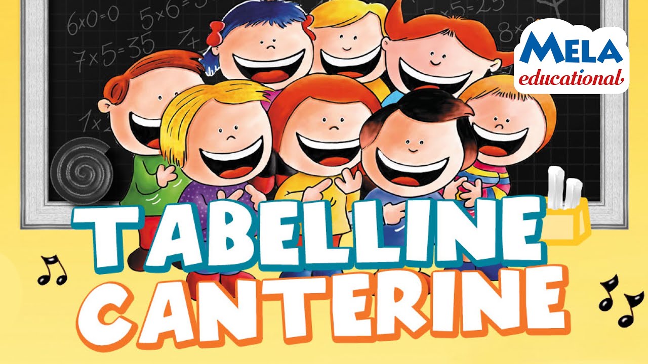 Tabelline Canterine Cartoons - Canzoni per bambini @Mela_Educational 