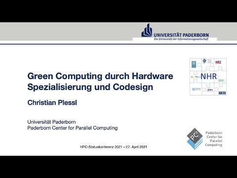 Green Computing durch Hardware Spezialisierung und Codesign