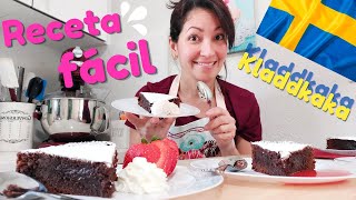 ¡La torta de chocolate más fácil y deliciosa que existe! KLADDKAKA, un postre sueco que amaras.