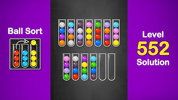 Ball Sort Puzzle Solution Level 552