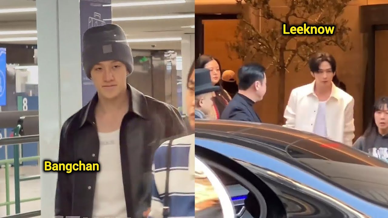 StrayKids Bangchan Heading back to korea & Leeknow Spotted In Milan for Gucci today