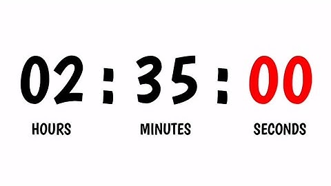 2 Hours 35 Minutes Countdown Timer - 155 Minutes Timer