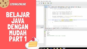 BELAJAR TUTORIAL PEMROGRAMAN Java Dengan Mudah Part 1
