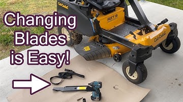 Changing Mower Blades - Cub Cadet Zero Turn RZT S