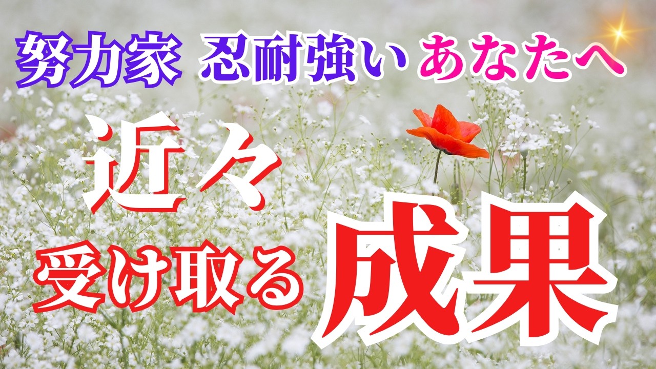 【メッセージタロット💐🌸🌈】ぜひ受け取ってください💝みなさまの努力をカードたちが教えてくれました🥰🍀なぜか当てはまるカードリーディング🍀