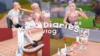 [The sims4] Vlog // Kira diaries #8 // Date, Bowling, Diner with my boyfriend, Mini picnic, And more