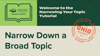 Narrowing Your Topic