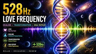528Hz Love Frequency 💚 Heal Your Body, Unlock DNA &amp; Feel Deep Peace