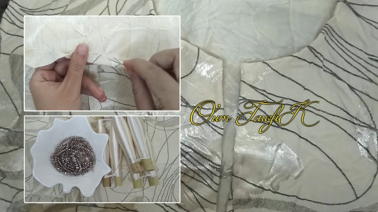 الدرس 107: كيفاش تبداي جلابة قفطان المرحلة الأولى (التنبال) oum tawfik