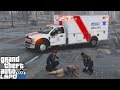 GTA 5 Paramedic Mod Saving Lives In The Rain With A Ford F-450 Ambulance