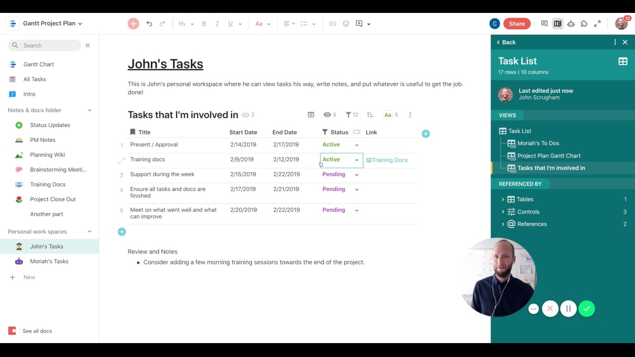 Coda Gantt Chart