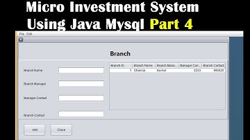 Micro Investment System Using Java Mysql Part 4