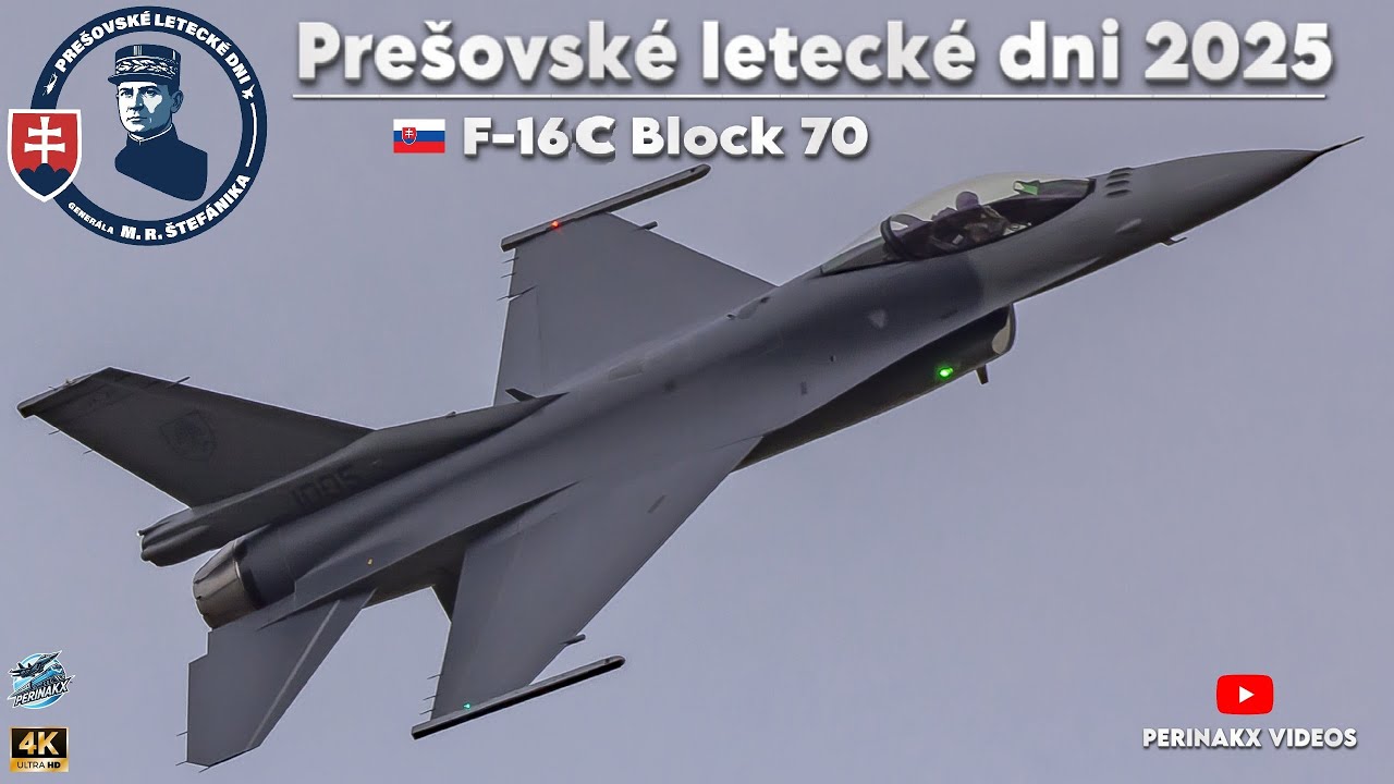 Slovak Air Force F-16C Fighting Falcon – Premiere Display 🇸🇰 ▲ Prešovské letecké dni 2025