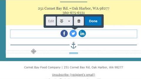 Constant Contact - Adding Social Media Links