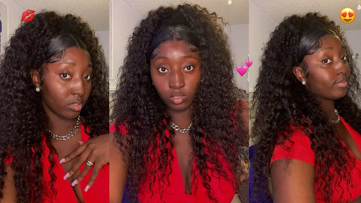 TIKTOK VIRAL CLAW CLIP HAIR STYLE FT. ELFIN HAIR DEEPWAVE 24” 13x4 HD LACE MELTED || #hair #elfin