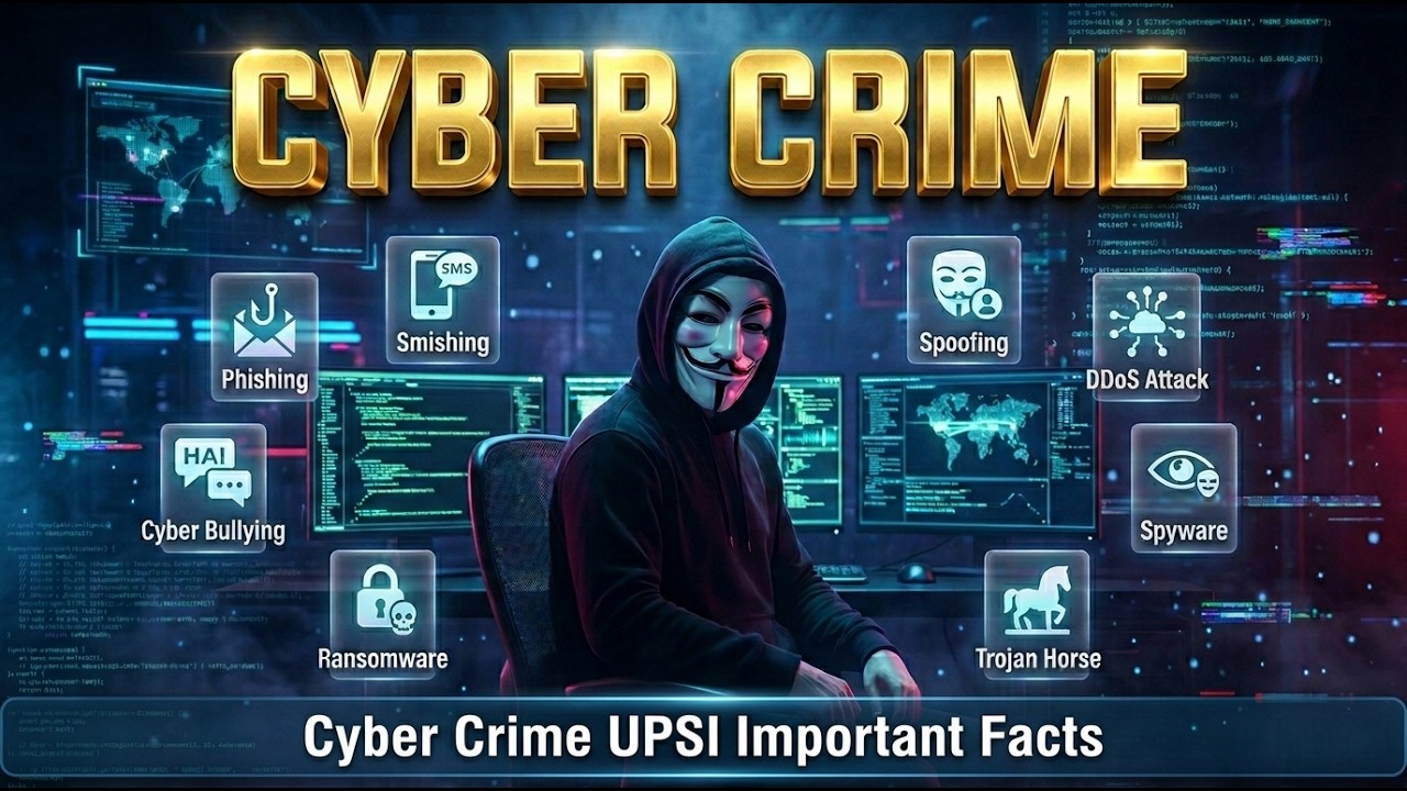 What is Cyber Crime | साइबर अपराध क्या है? प्रकार और बचाव के तरीके | UPSI and State Police Exam