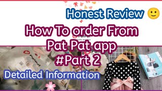 How to order From Pat Pat App||Pat Pat App complete Information Part 2 ||Qurat Mohsin Muhammad 🌸 screenshot 5
