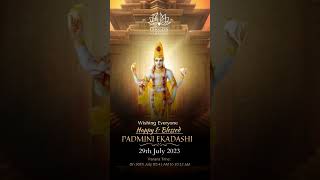 Happy Padmini Ekadashi | Iskconvaranasi #shortsvideo