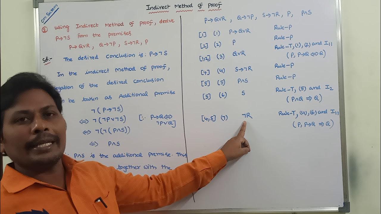 EXAMPLE- 2: INDIRECT METHOD OF PROOF | PROOF BY CONTRADICTION ...