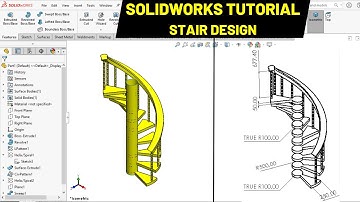 3D Stair Design in solidworks | Robo CAD