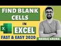 Find Blank Cells In Excel | Excel Lecture 15 | Excel lessons For Beginners | Excel Neeraj Arora