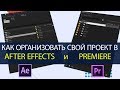 Как организовать свой проект в After Effects и Premiere.