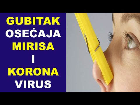 Gubitak mirisa i korona virus - dr Bojana Mandić