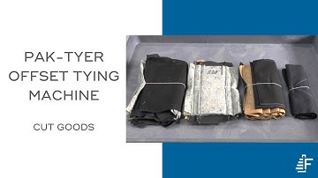 Cut Goods Bundling Pak-Tyer Offset Elastic Tying Machine