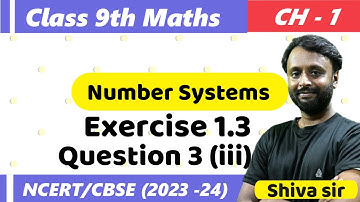 CBSE Class 9th Maths | Chapter 1 Number Systems - Ex. 1.3 | Question 3 (iii) @Epaathshaala ​