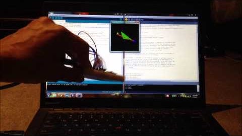 i2cdevlib "Teapot" Demo with an MPU-6050 IMU