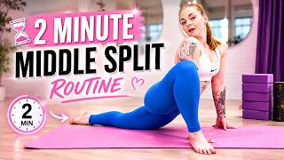 2 Minute Middle Split Routine: Get Flexible Fast!