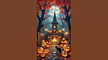 Thumbnail of Warm Halloween Fire Under The Full Moon 👻 Best Spooky Halloween Music 🎃 Halloween Background Music
