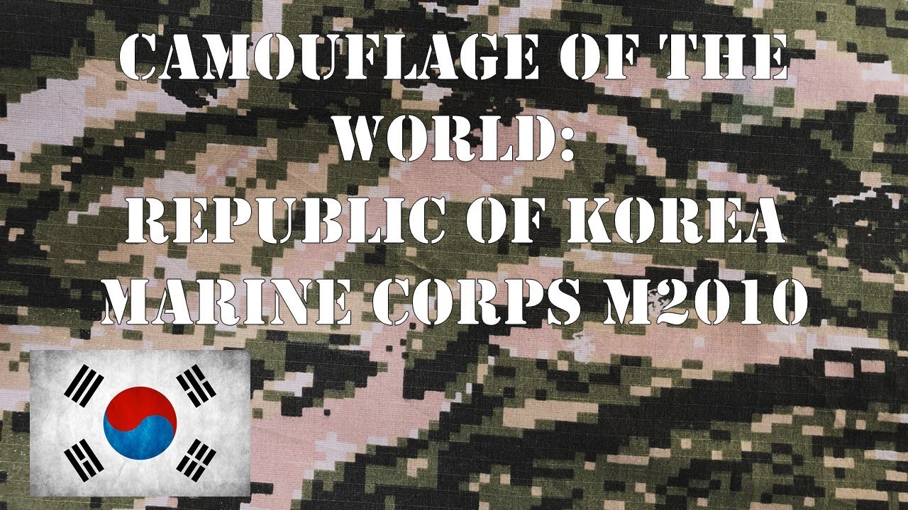 Camouflage Of The World: Republic of Korea Marine Corps M2010 - YouTube
