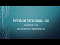 Python Tutorial 20 : Solution of Exercise 03 | len() count() functions and multiple inputs in Python