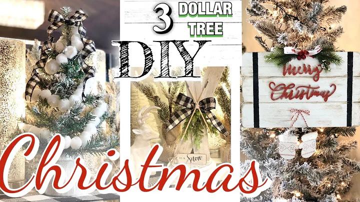 DIY DOLLAR TREE FARMHOUSE CHRISTMAS DECOR |RUSTIC FARMHOUSE CHRISTMAS TREND 2019 DIY dollar store