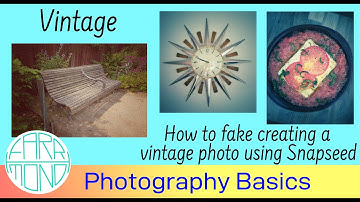 Fake creating a vintage style photograph using Snapseed
